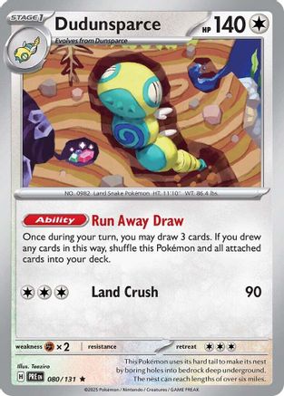 Dudunsparce - SV Prismatic Evolutions Holofoil