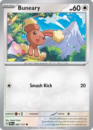 Buneary 83 - SV Prismatic Evolutions Reverse Holofoil