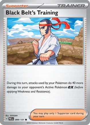 Black Belt's Training - 099/131 - SV Prismatic Evolutions Reverse Holofoil