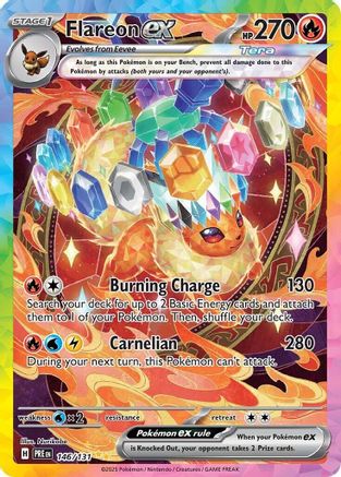 Flareon ex - 146/131 - SV Prismatic Evolutions Holofoil