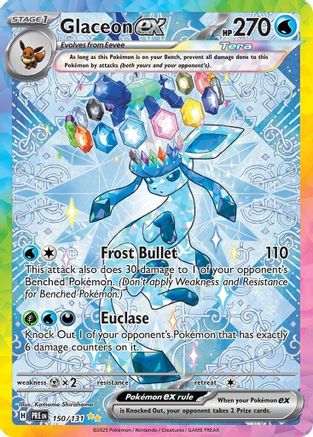 Glaceon ex - 150/131 - SV Prismatic Evolutions Holofoil