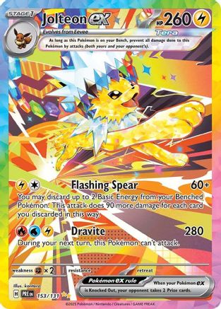 Jolteon ex - 153/131 - SV Prismatic Evolutions Holofoil