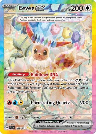 Eevee ex - 167/131 - SV Prismatic Evolutions Holofoil