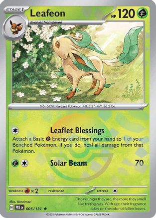 Leafeon (Poke Ball Pattern) - SV Prismatic Evolutions Holofoil