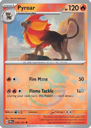 Pyroar (Poke Ball Pattern) - SV Prismatic Evolutions Holofoil