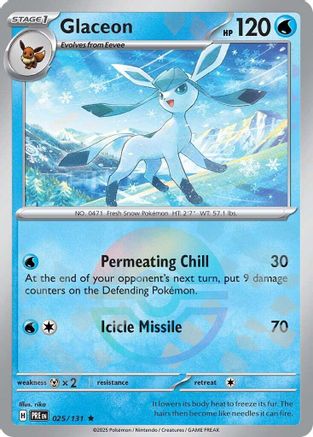 Glaceon (Poke Ball Pattern) - SV Prismatic Evolutions Holofoil