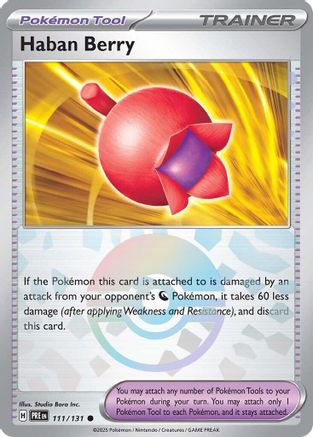 Haban Berry (Poke Ball Pattern) - SV Prismatic Evolutions Holofoil