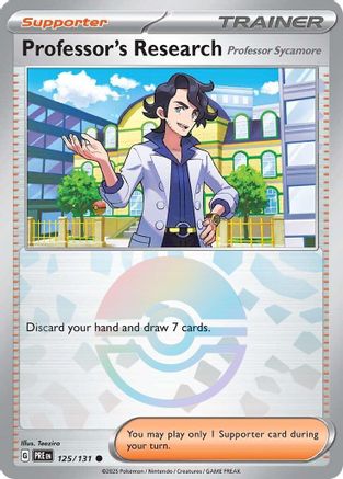 Professor's Research [Professor Sycamore] (Poke Ball Pattern) - SV Prismatic Evolutions Holofoil