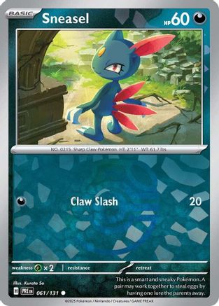 Sneasel (Master Ball Pattern) - SV Prismatic Evolutions Holofoil