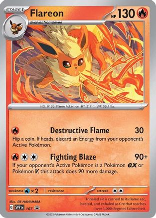 Flareon - 167 (Cosmos Holo) 167 - SV Scarlet & Violet Promo Cards Holofoil