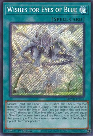 Wishes for Eyes of Blue (Secret Rare) - SDWD-EN042 - Structure Deck: Blue-Eyes White Destiny Unlimited
