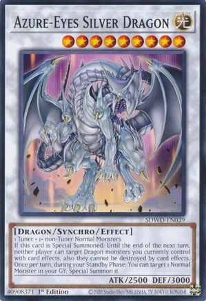 Azure-Eyes Silver Dragon - SDWD-EN039 - Structure Deck: Blue-Eyes White Destiny Unlimited
