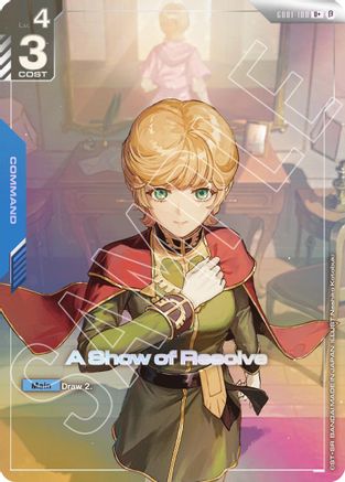 A Show of Resolve (U+) - GD01-100 - Edition Beta Holofoil