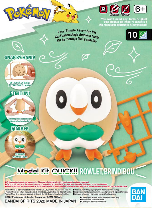 [CLEARANCE] Pokemon Rowlet Model Kit Bandai