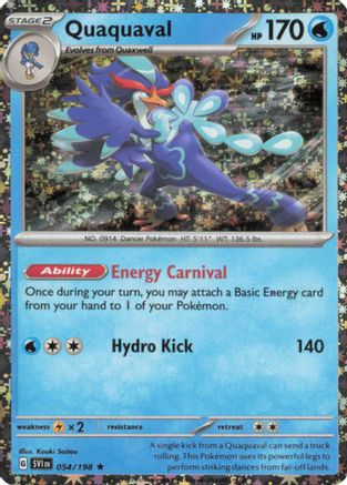 Quaquaval - 054/198 (Sparkle Holo) 54 - Miscellaneous Cards & Products Holofoil