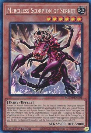 Merciless Scorpion of Serket (Collector's Rare) (MZTM-EN002) - Maze of the Master 1st Edition