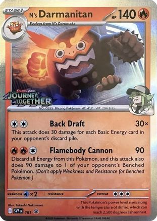 N's Darmanitan - 181 (Prerelease) 181 - SV Scarlet & Violet Promo Cards Holofoil