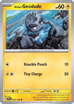 Alolan Geodude - 044/159 - SV09 Journey Together