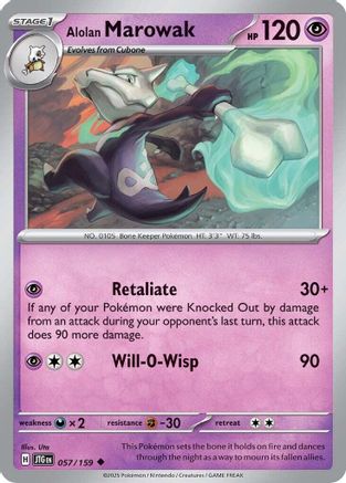 Alolan Marowak - 057/159 - SV09 Journey Together