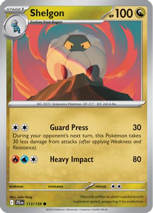 Shelgon 113 - SV09 Journey Together Reverse Holofoil