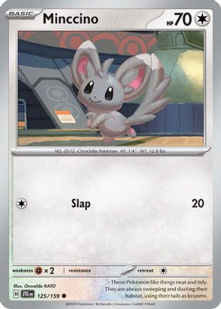 Minccino 125 - SV09 Journey Together Reverse Holofoil