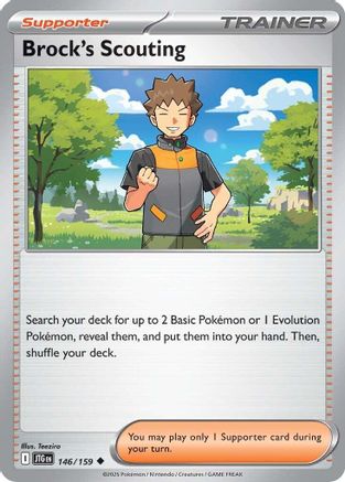Brock's Scouting - 146/159 146 - SV09 Journey Together Reverse Holofoil