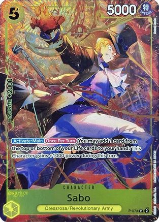 Sabo (Premium Card Collection -Best Selection Vol. 3-) (P-073) - One Piece Promotion Cards