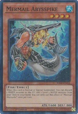 Mermail Abysspike (RA04-EN012) - Quarter Century Stampede 1st Edition
