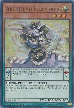 Archfiend Eccentrick (UR) (RA04-EN017) - Quarter Century Stampede 1st Edition