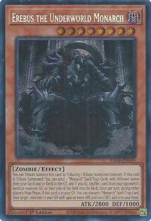 Erebus the Underworld Monarch (Secret Rare) (RA04-EN019) - Quarter Century Stampede 1st Edition