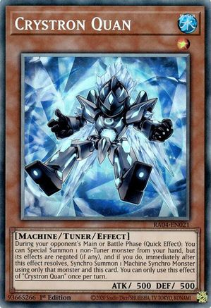 Crystron Quan (CR) (RA04-EN021) - Quarter Century Stampede 1st Edition