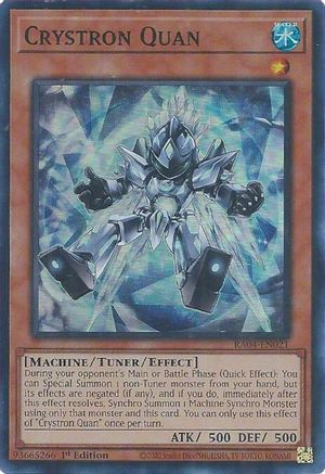 Crystron Quan (RA04-EN021) - Quarter Century Stampede 1st Edition