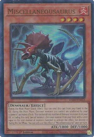 Miscellaneousaurus (UR) (RA04-EN022) - Quarter Century Stampede 1st Edition