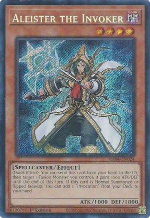 Aleister the Invoker (Alternate Art) (Secret Rare) (RA04-EN024) - Quarter Century Stampede 1st Edition