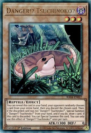 Danger!? Tsuchinoko? (PUR) (RA04-EN027) - Quarter Century Stampede 1st Edition