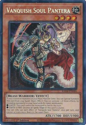 Vanquish Soul Pantera (Secret Rare) (RA04-EN044) - Quarter Century Stampede 1st Edition