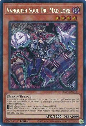 Vanquish Soul Dr. Mad Love (Secret Rare) (RA04-EN045) - Quarter Century Stampede 1st Edition