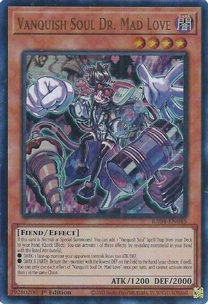 Vanquish Soul Dr. Mad Love (UR) (RA04-EN045) - Quarter Century Stampede 1st Edition