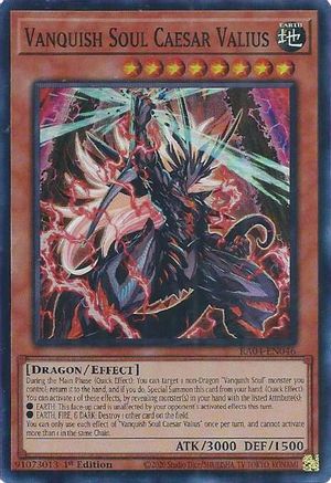 Vanquish Soul Caesar Valius (RA04-EN046) - Quarter Century Stampede 1st Edition