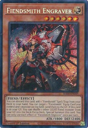 Fiendsmith Engraver (Secret Rare) (RA04-EN049) - Quarter Century Stampede 1st Edition