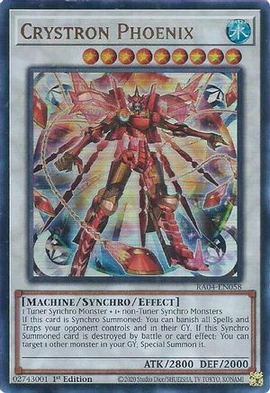 Crystron Phoenix (UR) (RA04-EN058) - Quarter Century Stampede 1st Edition