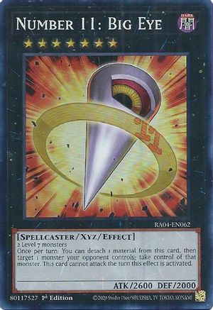 Number 11: Big Eye (RA04-EN062) - Quarter Century Stampede 1st Edition