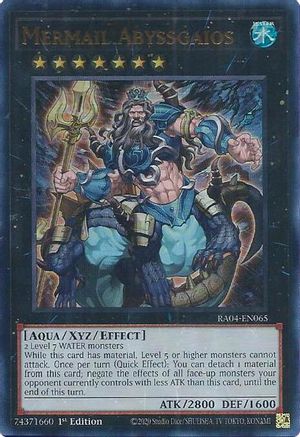 Mermail Abyssgaios (UR) (RA04-EN065) - Quarter Century Stampede 1st Edition