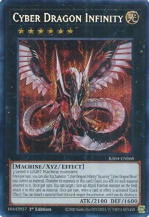 Cyber Dragon Infinity (Secret Rare) (RA04-EN068) - Quarter Century Stampede 1st Edition