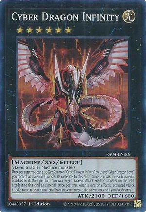 Cyber Dragon Infinity (RA04-EN068) - Quarter Century Stampede 1st Edition