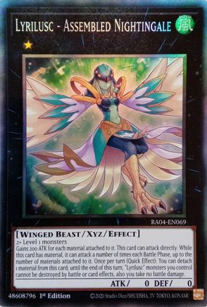 Lyrilusc - Assembled Nightingale (PCR) (RA04-EN069) - Quarter Century Stampede 1st Edition