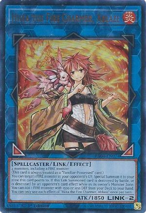 Hiita the Fire Charmer, Ablaze (UR) (RA04-EN074) - Quarter Century Stampede 1st Edition