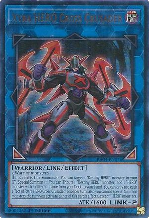 Xtra HERO Cross Crusader (UR) (RA04-EN076) - Quarter Century Stampede 1st Edition