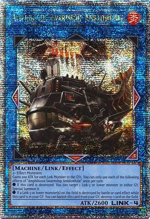 Amphibious Swarmship Amblowhale (Quarter Century Secret Rare) - RA04-EN077 - Quarter Century Stampede 1st Edition