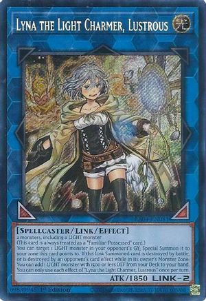Lyna the Light Charmer, Lustrous (Secret Rare) (RA04-EN081) - Quarter Century Stampede 1st Edition